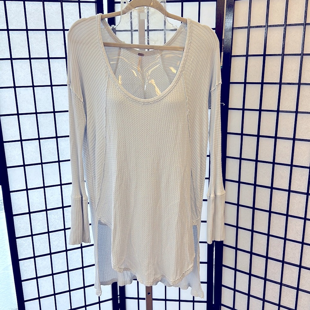 Waffle texture, long tunic